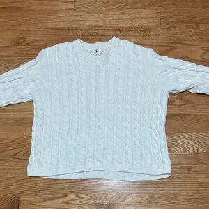 Zara Cream Knit Sweater